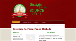 Desktop Screenshot of farmfreshorchids.com